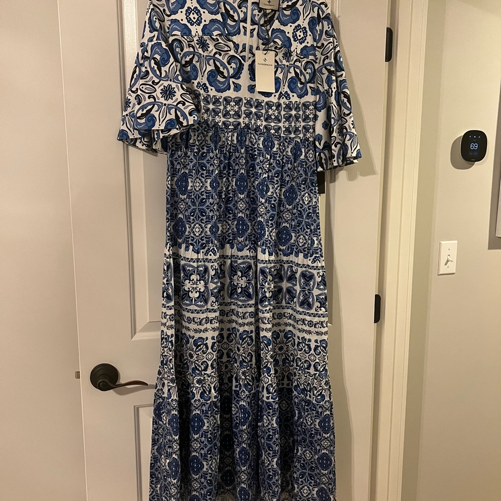 NWT Gorgeous Tuckernuck Majolica Maxi Dress
